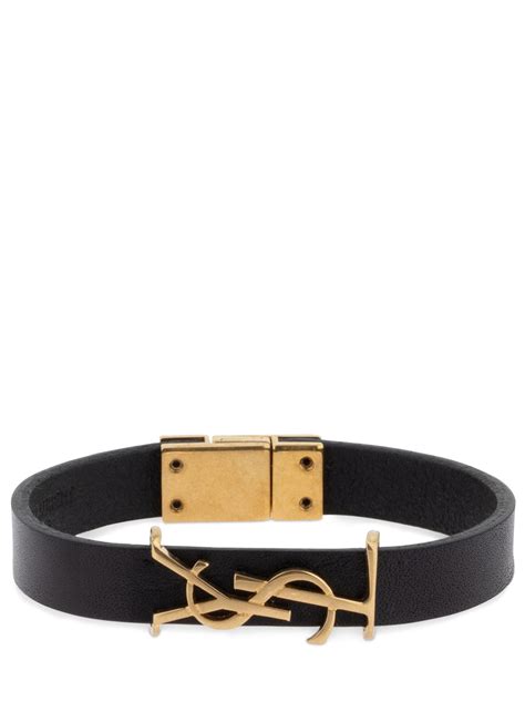 Bracciale ysl in pelle 